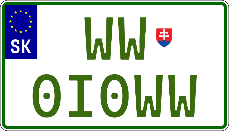 Tabuľka 34 × 20 cm – elektro s EČV WW0I0WW