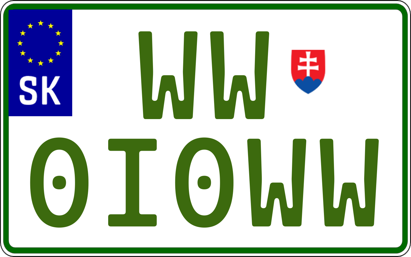 Tabuľka 24 × 15 cm – elektro s EČV WW0I0WW